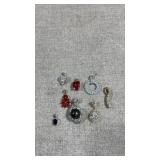 Collection of assorted 925 silver jewelry pendants