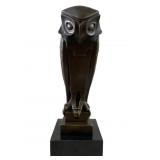 After Salvador Dali Bronze Owl Sculpture