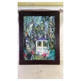 A print of Eileen Seitz Purple Gazebo art