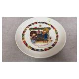 Gentle Treasures Merry Christmas plate from 1973