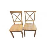 2 Wooden Dining chairs