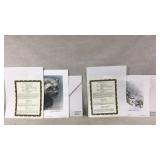 Original signed and numbered portraits with coas