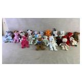 20+ beanie babies of different themes and designs