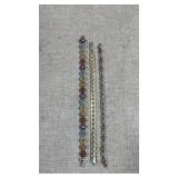 collection of 925 silver  multi-gemstone and
