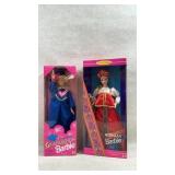 two collector edition Barbie dolls