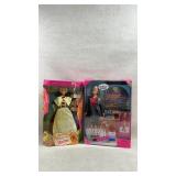 two special edition Mattel Barbie dolls in their