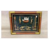 vintage Heritage Mint nautical knots and Mayflower