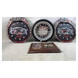 NASCAR-Themed Clocks Lot Featuring Dale Earnhardt