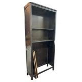 Black Wooden Bookshelf 6 shelves