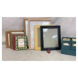 Picture frames, large is 12.5x15.5, 2 binder w CDs