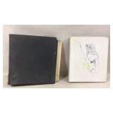 Binders with drawings and more arts and crafts