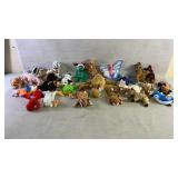 20+ beanie babies approximately 7 inches in length