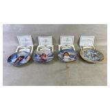 Four Sandra Kuck angel plates