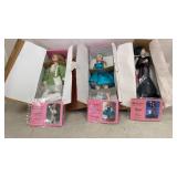 3 dolls, about 14in tall