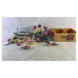 Assortment of vintage children toys
