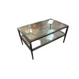 2 Tier Glads Coffee Table with Metal Frame