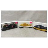 Three Lionel Underwater Exploration Train Cars