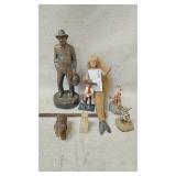 Figurines and Sculptures resin and stone.