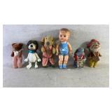 Assortment of childrenï¿½s dolls and toys
