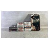 Assortment of cds and cassette tapes