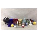 Bohemian Cranberry Glass, S&P Black Americana