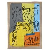 After Jean-Michel Basquiat Mixed Media On Paper