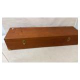 Wooden Storage Box With Brass Hardware