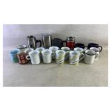 Assortment of coffee cups and mugs