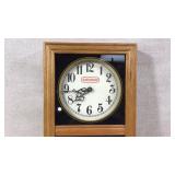 Conoco Branded Wall Clock in Wooden Frame