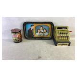 Coming soon tin has a coin in it