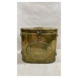 Antique brass Middle Eastern brass coin bank