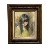 Dee Toscano (B.1932) Indian Child Oil On Board