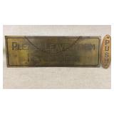 Brass Signage Set Featuring Chain & 