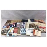 Scrap books, newspapers, musical notes and more