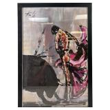 Salvador Dali Matador Framed canvas Print