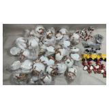 Collection of shell ornaments, earrings