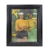 Paul Gauguin "Two Tahitian Women" print on canvas