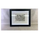 Canvas print printed signature