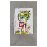 After Jean-Michel Basquiat mixed media on paper