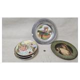 Decorative Plates and Coca-Cola Crate