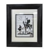 Pablo Picasso "Don Quixote" Framed Print on paper