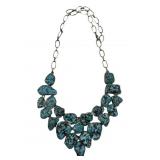 Vintage Chunky Turquoise Ladies Necklace