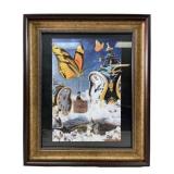 Salvador Dali "Butterfly Clock" Print On Canvas