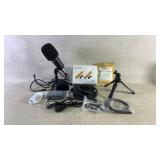 Assortment of microphones and accessories