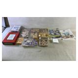 Assortment of stamps and stamp books for ideas