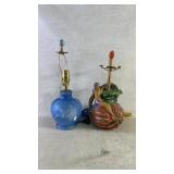 Two deceptive mermaid lamps