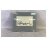 A etching lithograph of the bridge of six by