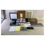 Assortment of home office supplies