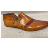 vintage wooden shoe form,