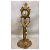 13" figural table clock